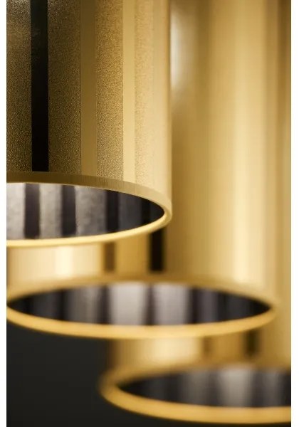 Jupiter 2092 - CORTINA zsinóros csillár 3xE27/15W/230V arany/fekete