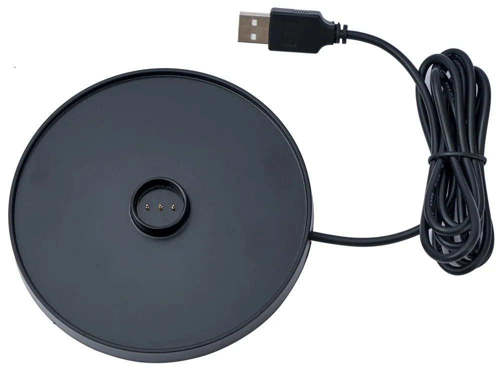 Asztali lámpa sötétszürke LED-del, IP65, újratölthető, töltőállomással - Bass