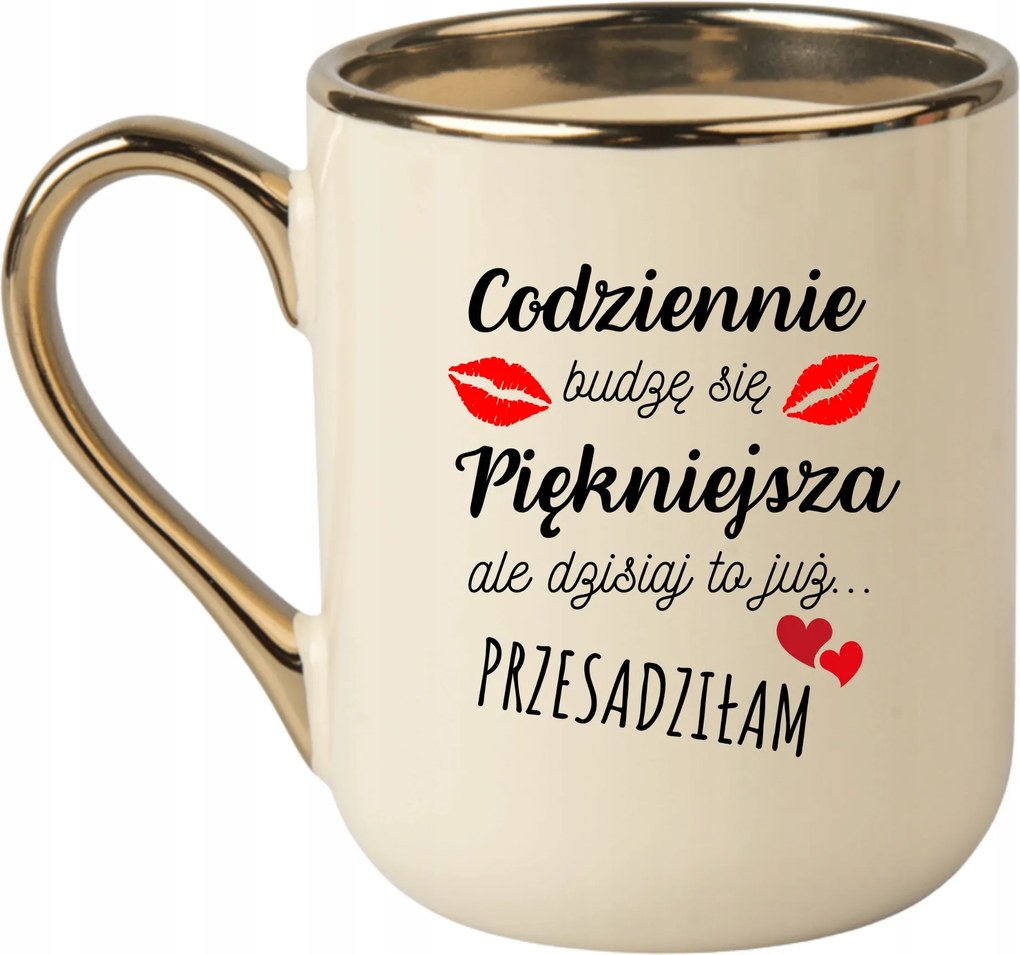 Bögre Elegáns Bézs Arany Rant Vicces Ajándék Minden Nap Szebb