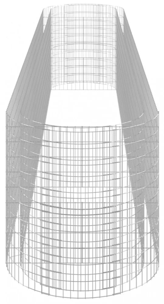 horganyzott vas gabion magaságyás 600x100x100 cm