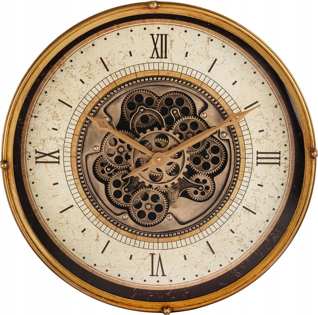 Falióra kerek barna arany glamour Treviso fém elegáns lógó