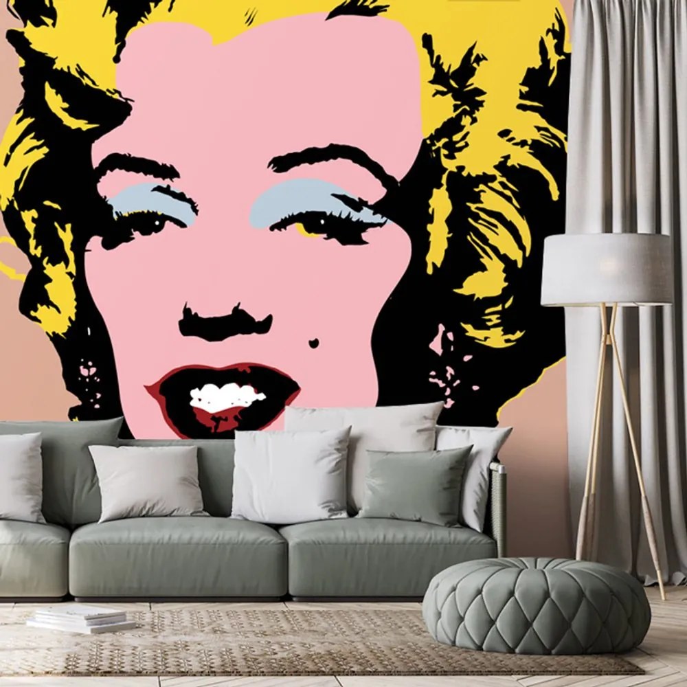 Öntapadó tapéta  pop art Marilyn Monroe barna háttéren