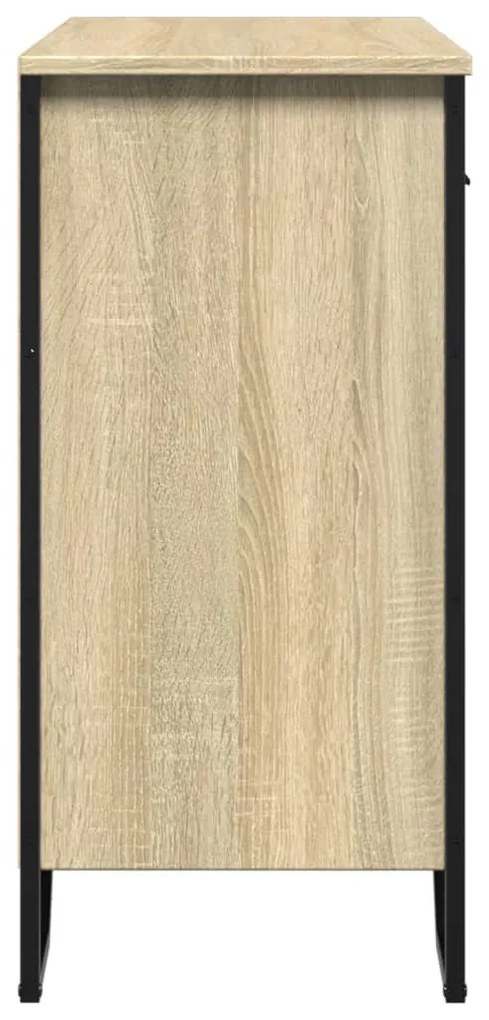 sonoma tölgy színű szerelt fa tálalószekrény 79,5x35,5x74,5 cm