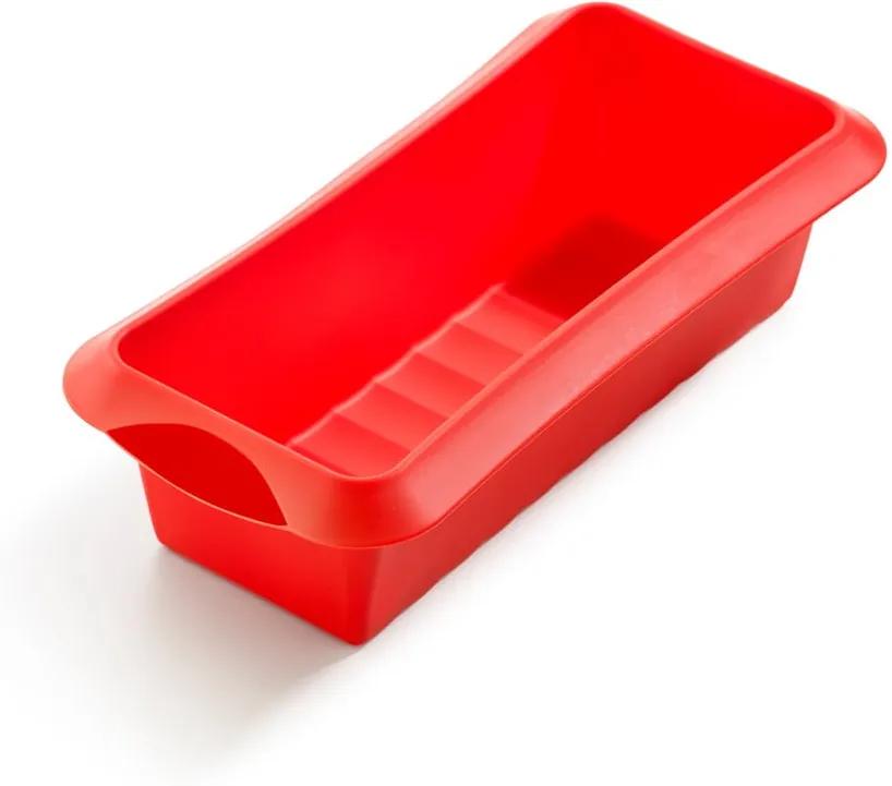 Piros szilikon sütőforma, hossz 24 cm - Lékué