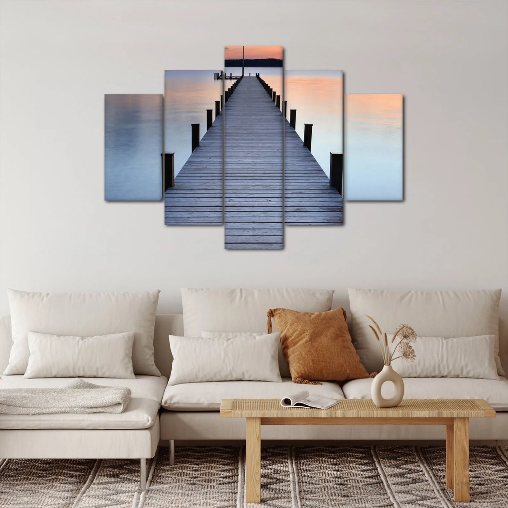 Kép - Móló a Starnberger-tónál, Bajorország, Németország (150x105 cm)
