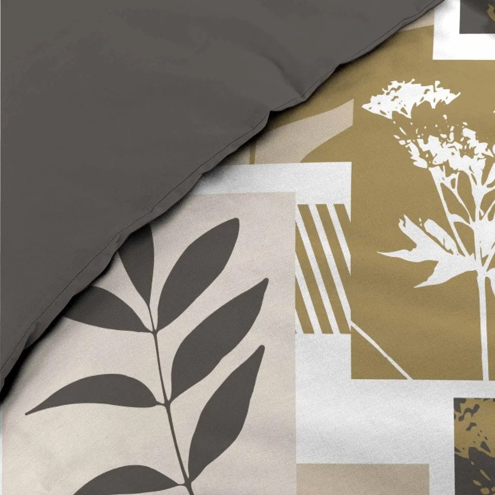 Fehér-barna kétszemélyes-hosszabbított pamut ágyneműhuzat 240x220 cm Utopia – douceur d'intérieur