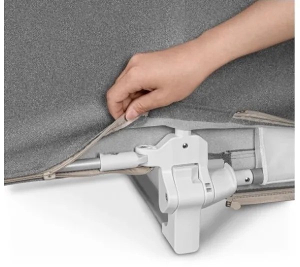 Lionelo - Ágyra szerelhető biztonsági korlát LORA sötétszürke