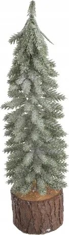 Karácsonyfa keskeny zöld fehér végek a törzsön 30 cm