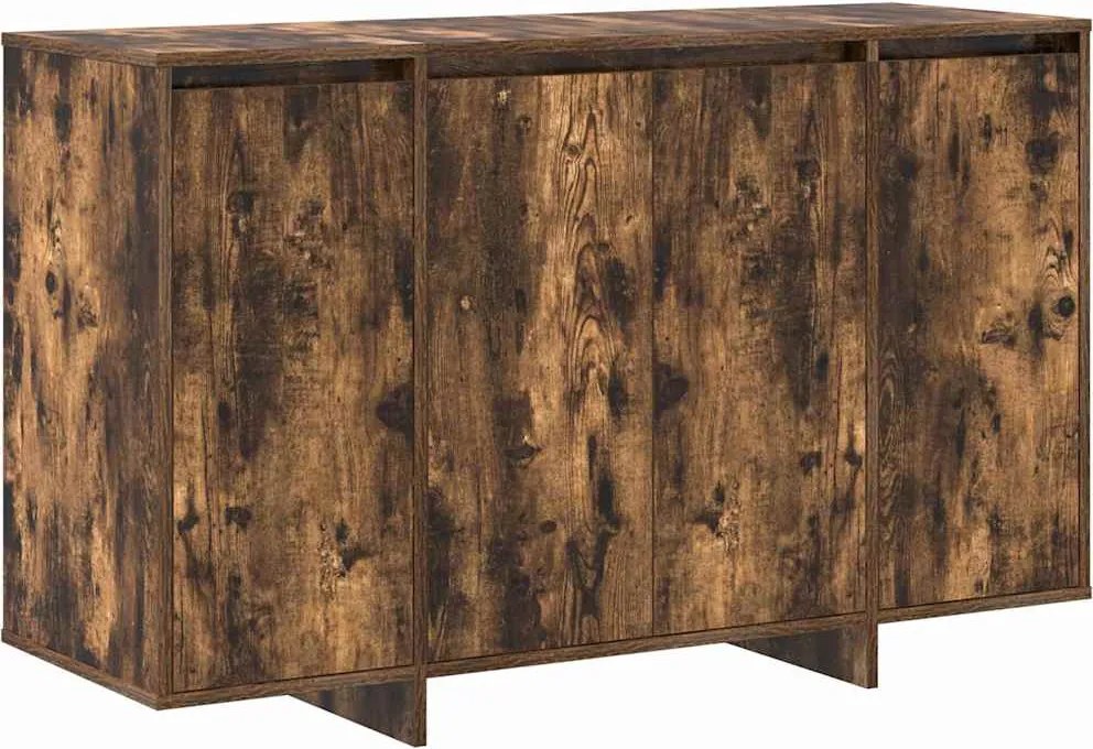 vidaXL Széf Füstölt tölgy 120 x 41 x 75 cm Faanyag