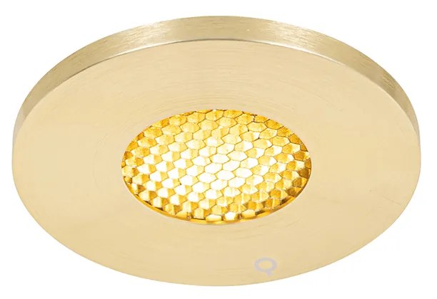 Modern fürdőszobai beépített spotlámpa arany IP54 - Shed Honey