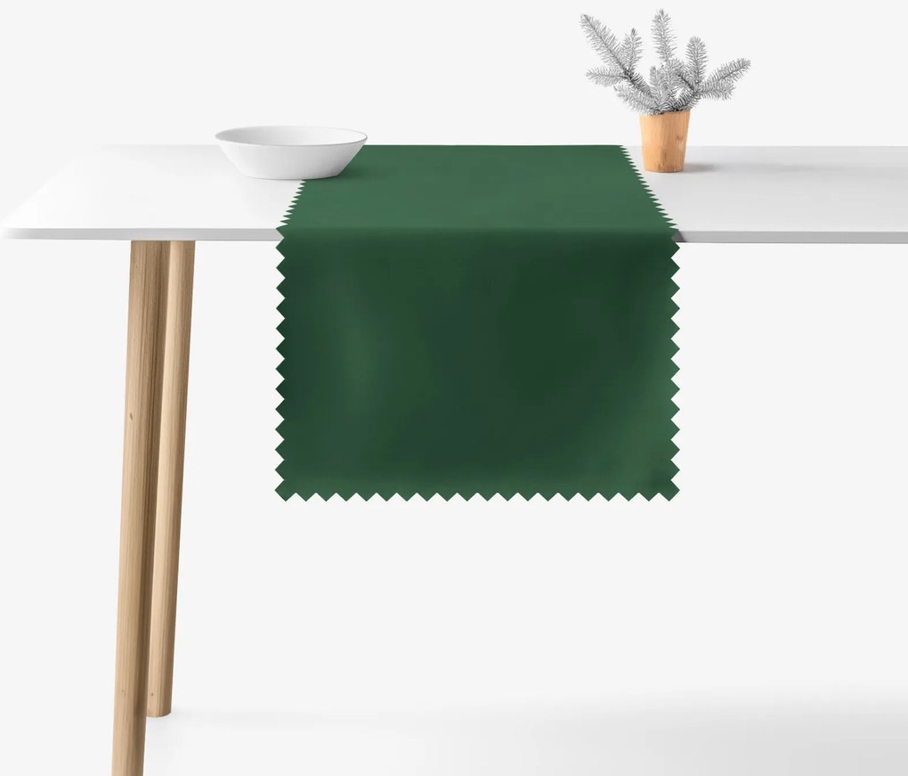 Goldea teflonbevonatú asztali futó - sötétzöld 50x160 cm