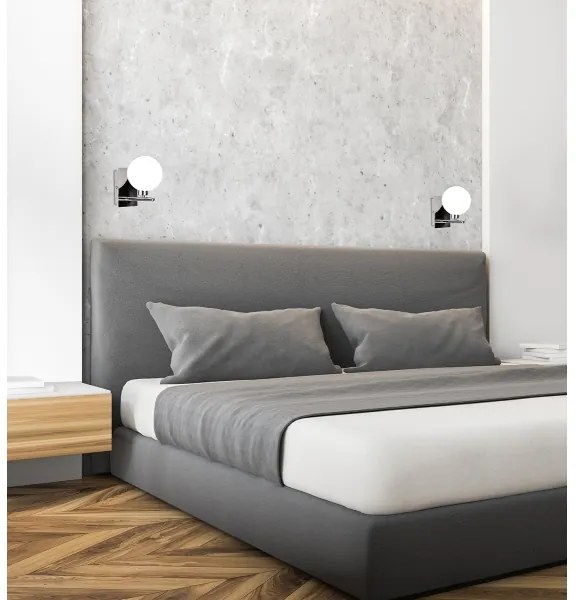 Fali lámpa RAISA 1xG9/40W/230V fényezett króm