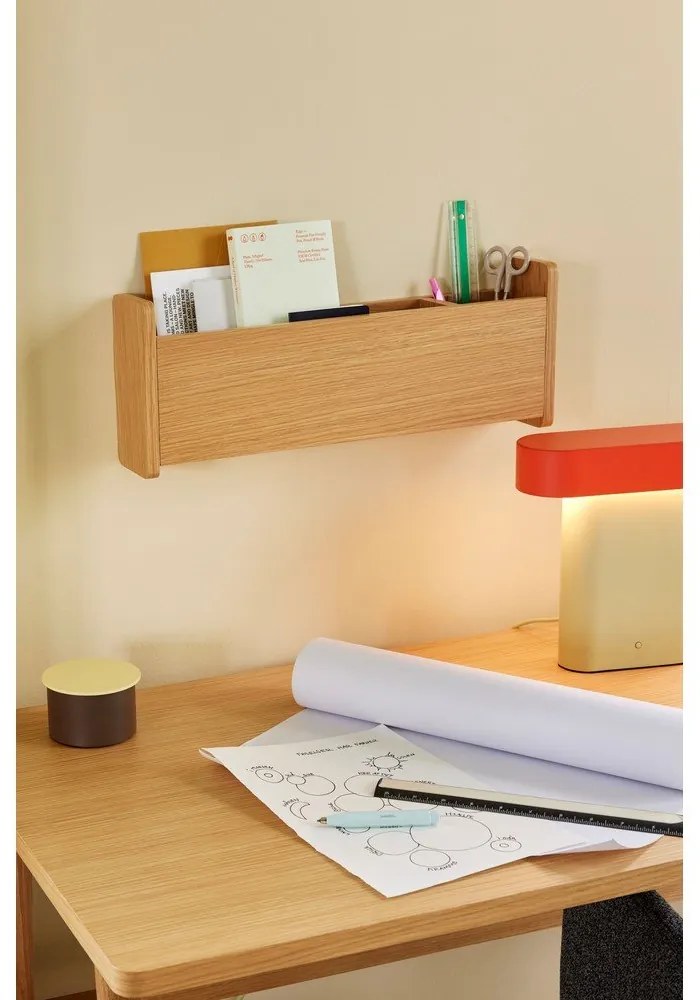 Narancssárga-bézs asztali lámpa (magasság 25 cm) Sleek – Hübsch