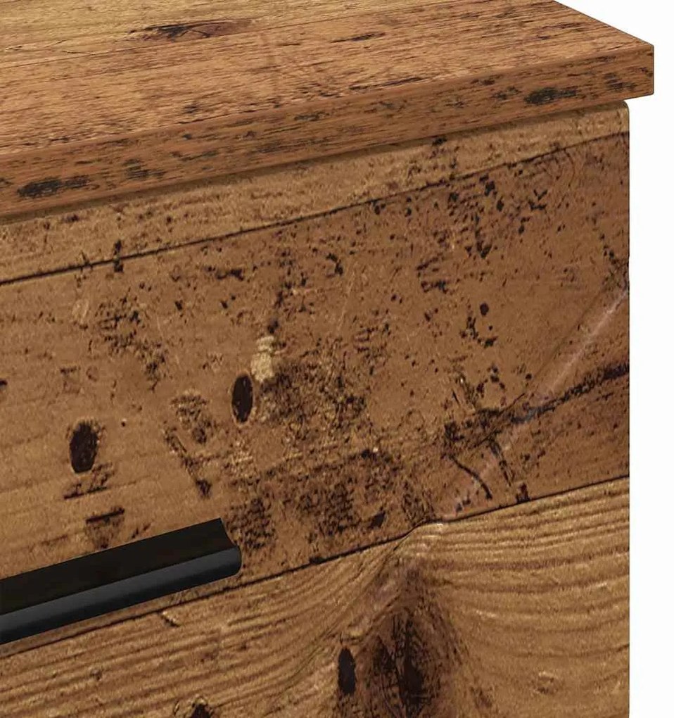 Éjjeliszekrény fiókkal Régi fa 38 x 38 x 66 cm Faanyag