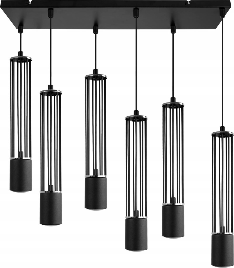 Led Mennyezeti Lámpa Lógó Díszléc Fekete Loft Cső Konyha Asztal Fölé Króm