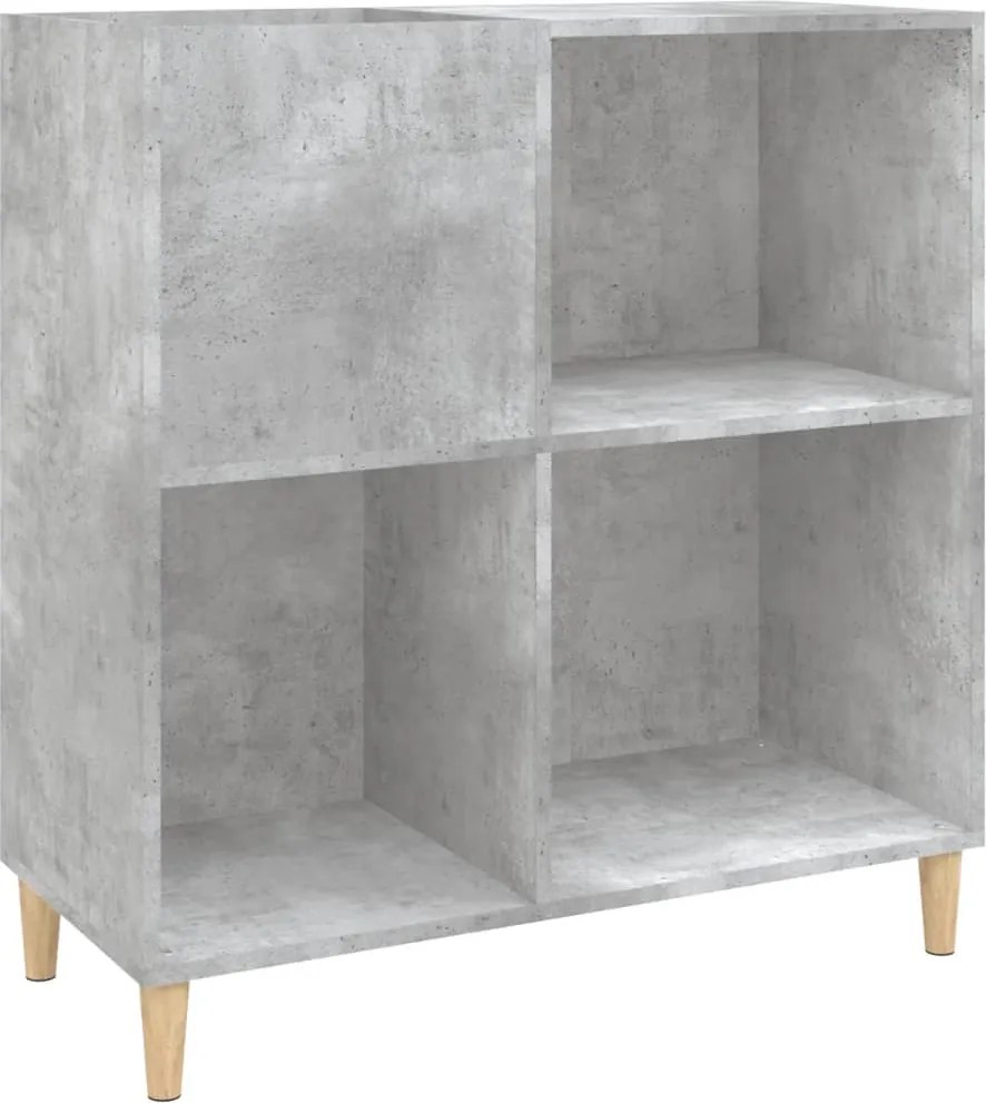 vidaXL betonszürke szerelt fa hanglemezszekrény 84,5 x 38 x 89 cm