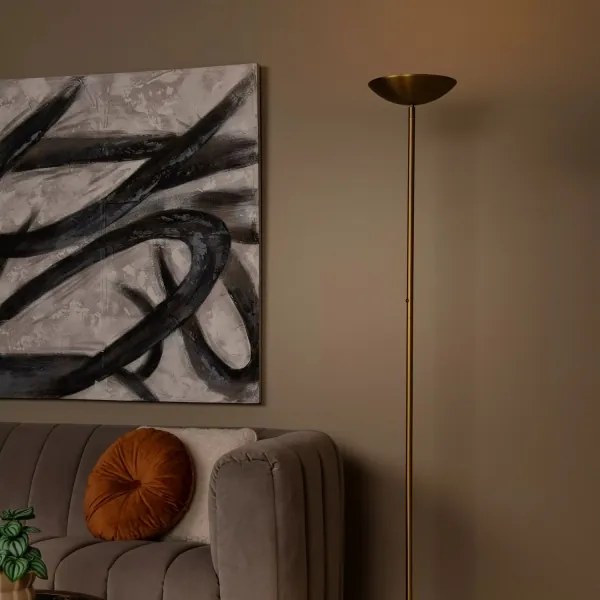 Lucide 19791/20/02 - LED Dimmelhető állólámpa ZENITH LED/20W/230V arany