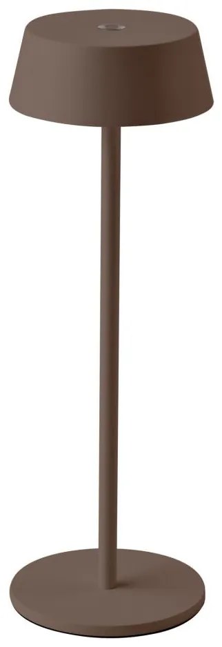 V-Tac LED Kültéri dimmelhető érintős újratölthető asztali lámpa LED/2W/5V IP54 barna VT1174