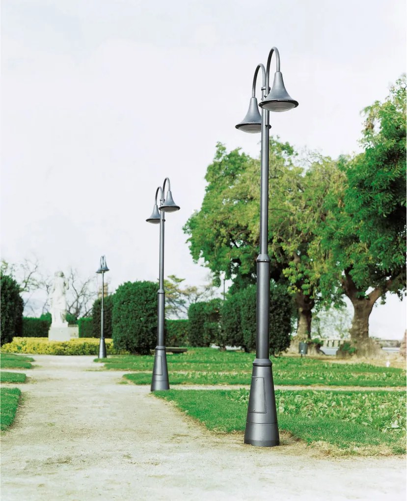 NOVOLUX 672F-L0234B-04 PANA Kandeláber Antracit, Fehér LED IP65