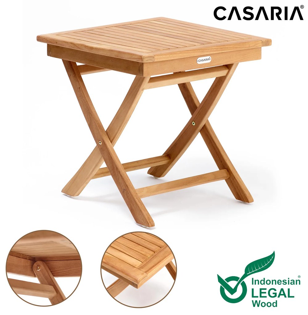 Casaria® Kerti asztal Murcia - teak