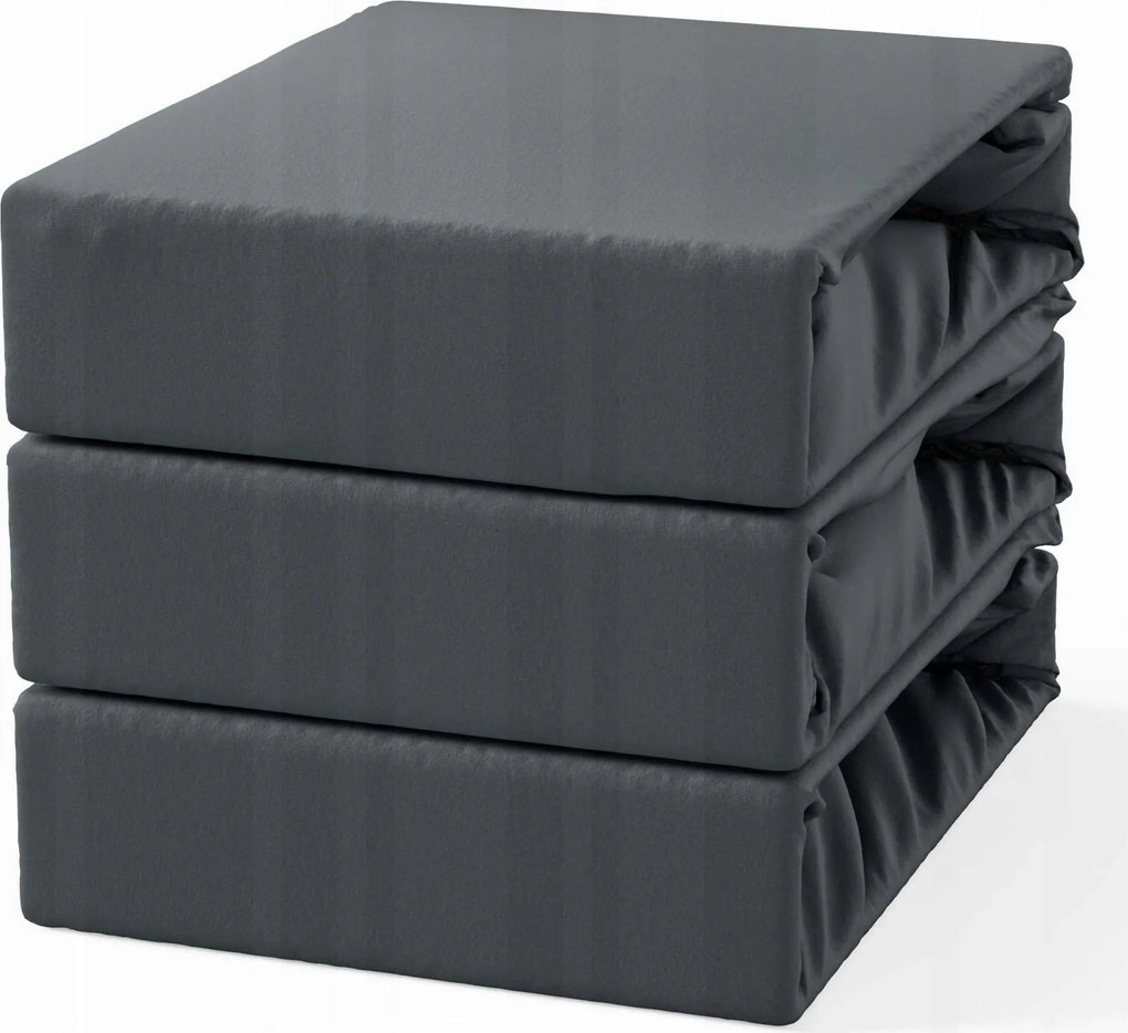 Pamut lepedő gumis 140x200 Szürke Játék