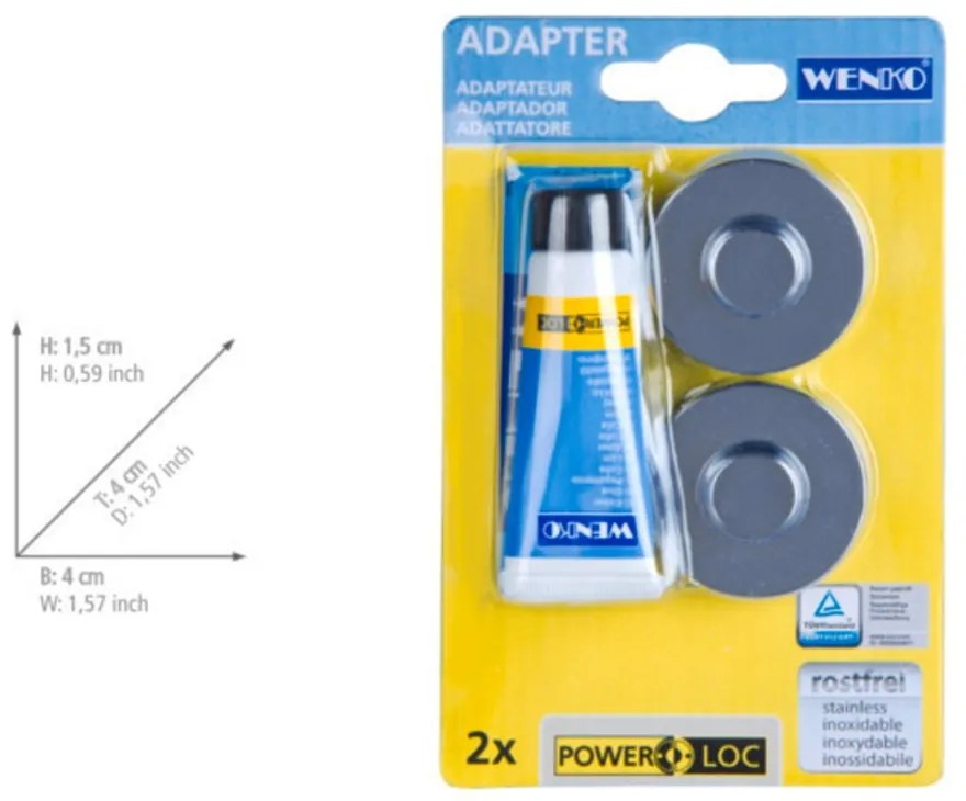 Power-Loc® készlet, fúrás nélküli rögzítéshez - Wenko