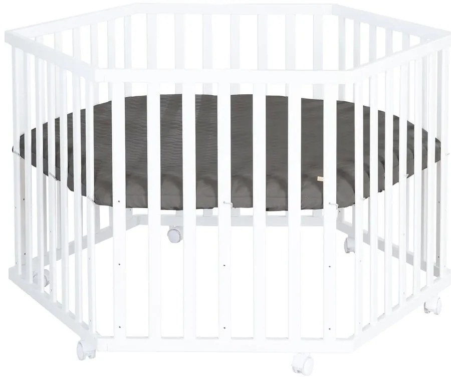 Fehér gurulós járóka állítható magassággal – Roba