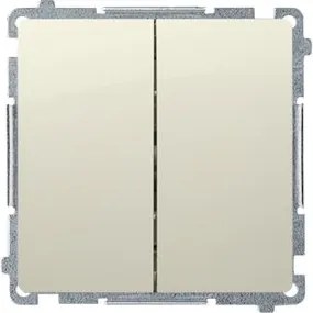 Kontakt Simon Basic Dupla Átkapcsoló Kapcsoló Bézs BMW5.01/12