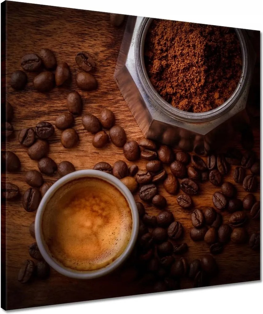 Vászonkép 50x50 Természetes kávé