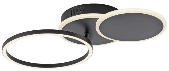 Leuchten Direkt 14116-18 - LED Mennyezeti lámpa SEVENT LED/25,5W/230V fekete