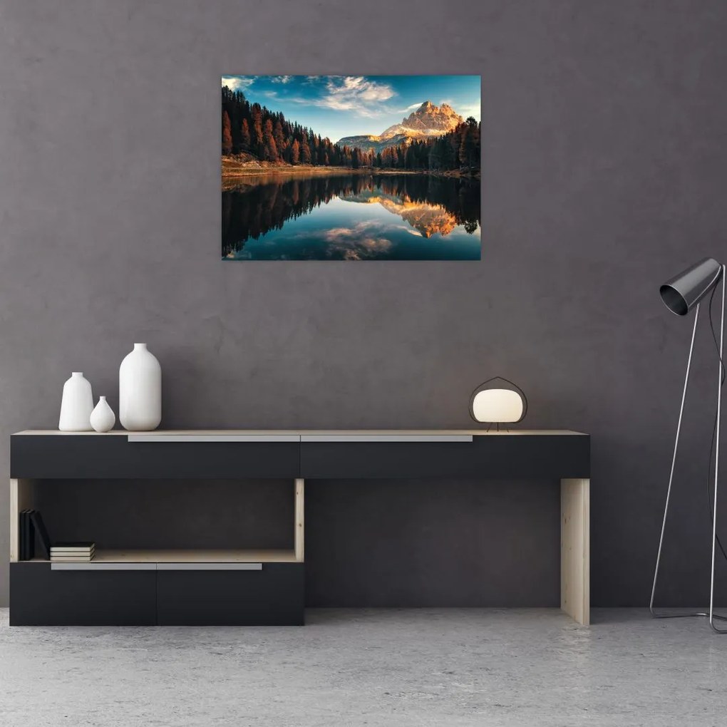 Kép - alpesi, olaszország, dolomitok, Antorno (70x50 cm)