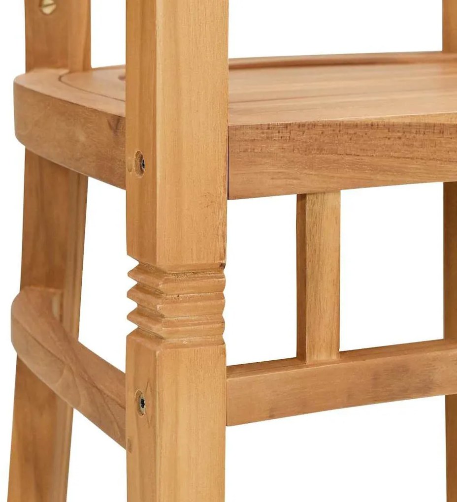 Kerti székek 2 pcs Barna 63 x 58 x 89 cm Tömör tíkfa