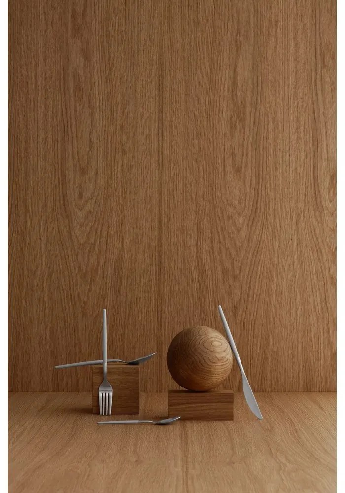 Világosszürke-ezüstszínű rozsdamentes acél evőeszköz készlet 16 db-os Maxime – Blomus