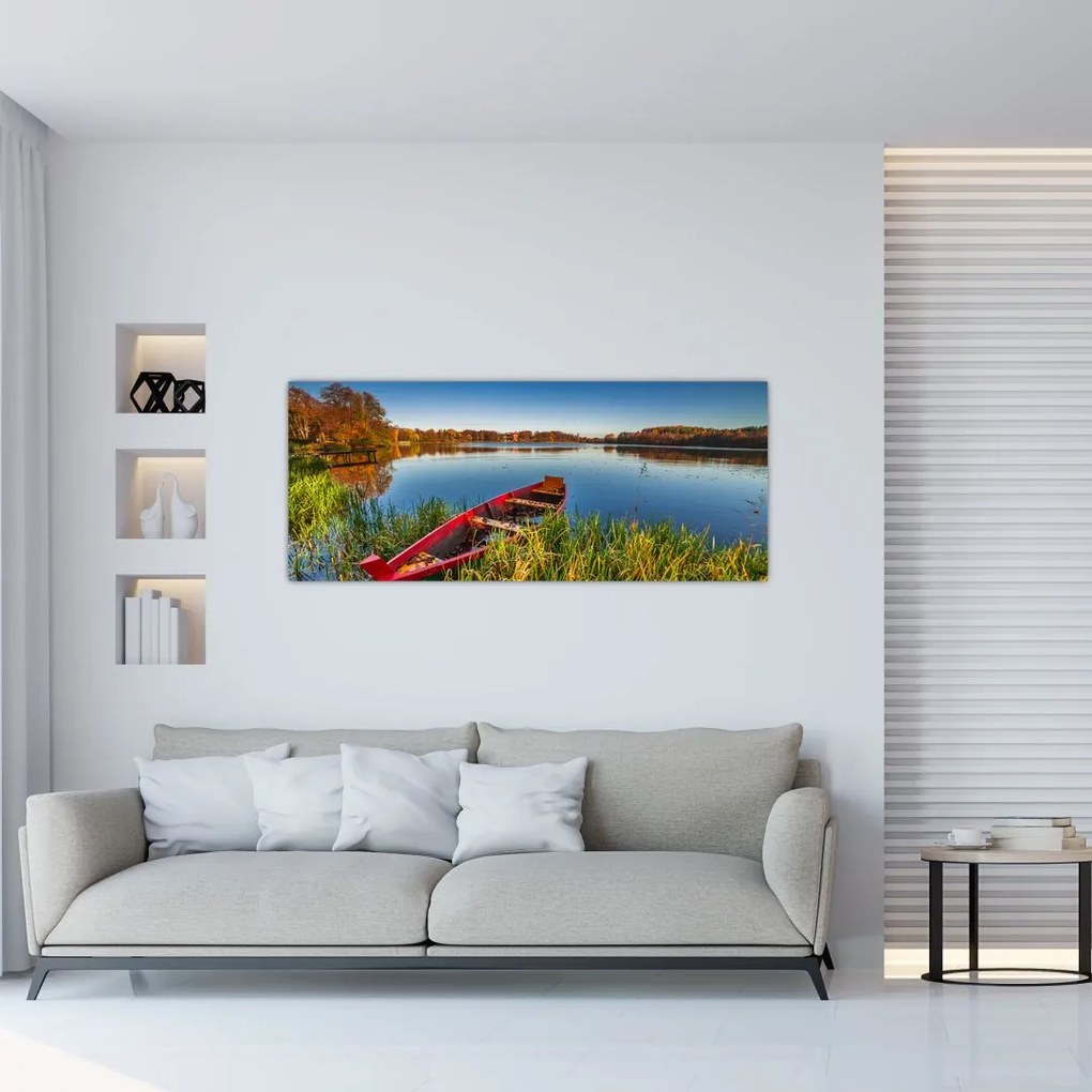 Egy piros pont képe (120x50 cm)