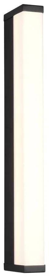 Matt fekete LED fali lámpa (hosszúság 42 cm) Fabio – Trio