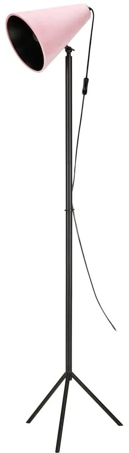 Cilla fekete állólámpa rószaszín lámpaburával, magasság 1,5 m - Markslöjd