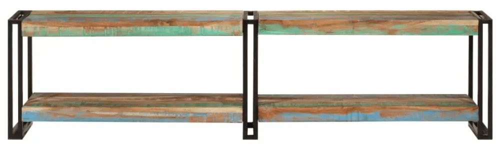 tömör újrahasznosított fa TV-szekrény 160 x 30 x 40 cm
