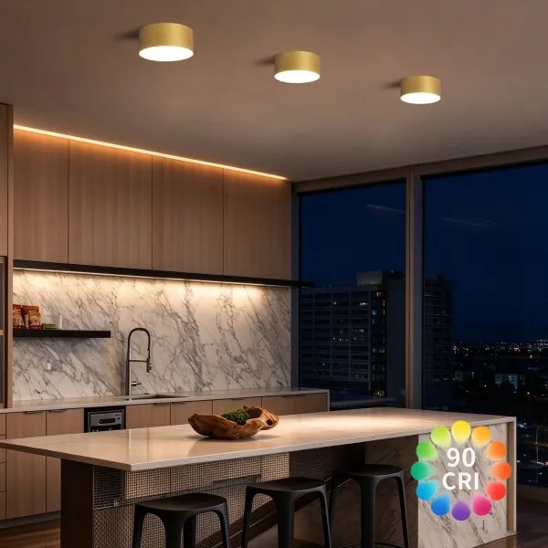 BRILAGI -LED Fürdőszobai mennyezeti lámpatest FORIS LED/20W/230V átmérő 15 cm aranyszínű IP44