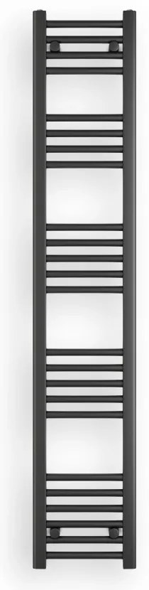 Fekete 300x1600mm törölközőszárítós fürdőszobai radiátor Welland Lux | Készletről | Gyors kiszállítással