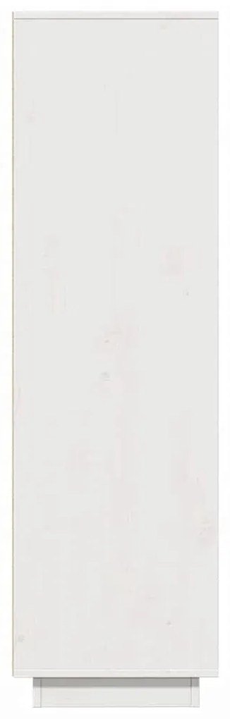 fehér tömör fenyőfa magasszekrény 89x34x116,5 cm