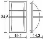 NOVOLUX 207A-G05X1A-03 MITO Modern Kültéri Fali Lámpa Fehér, Szürke LED IP65