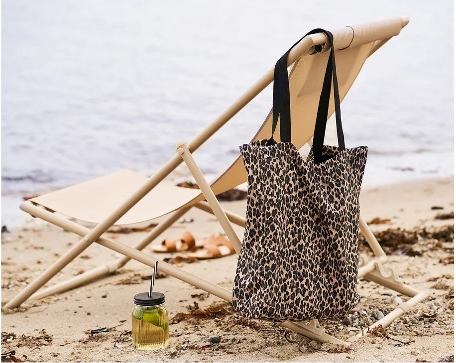 Bézs fém kerti napozóágy Curtis – House Nordic