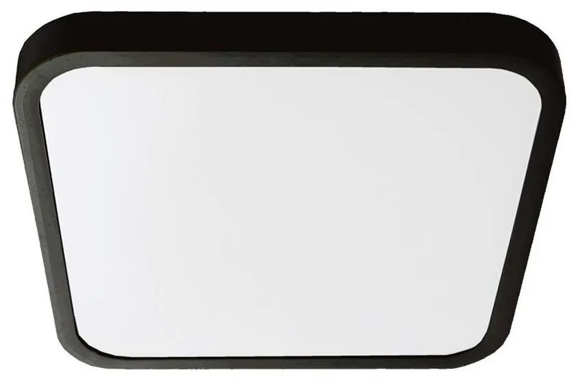 LED fürdőszobai mennyezeti lámpa LED/18W/230V IP44 4000K 25x25 cm fekete