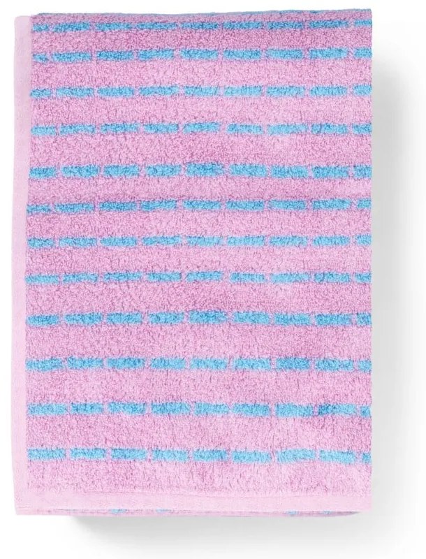 Kék-rózsaszín frottír bambuszkeverék fürdőlepedő 70x140 cm Nuance – JUNA