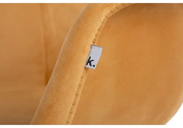 KÉSZLET 2x Étkezőszék NEREA 80x60,5 cm sárga/bükkfa