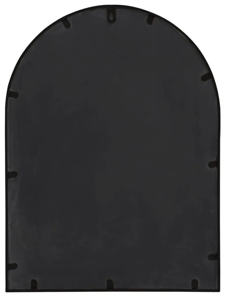 fekete vas tükör beltéri használatra 60 x 45 cm