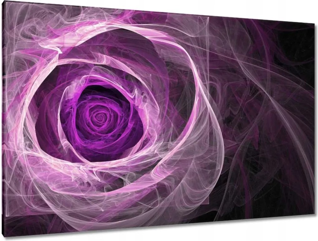 Festmények 120x80 Fraktál rózsa