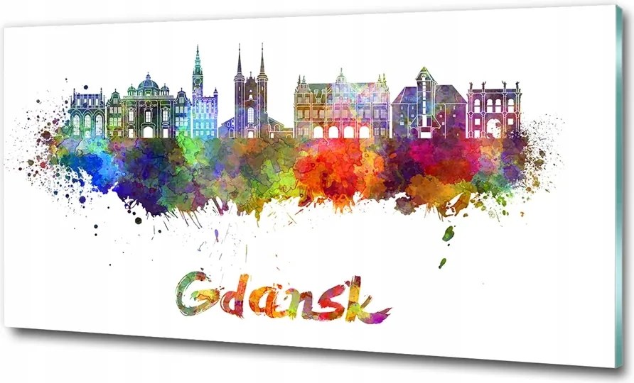 Fotó üvegfestmény Santorini Görögország 100x70