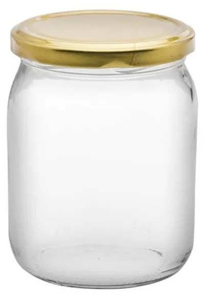 6 darabos befőttesüveg-készlet, 540 ml, fedővel