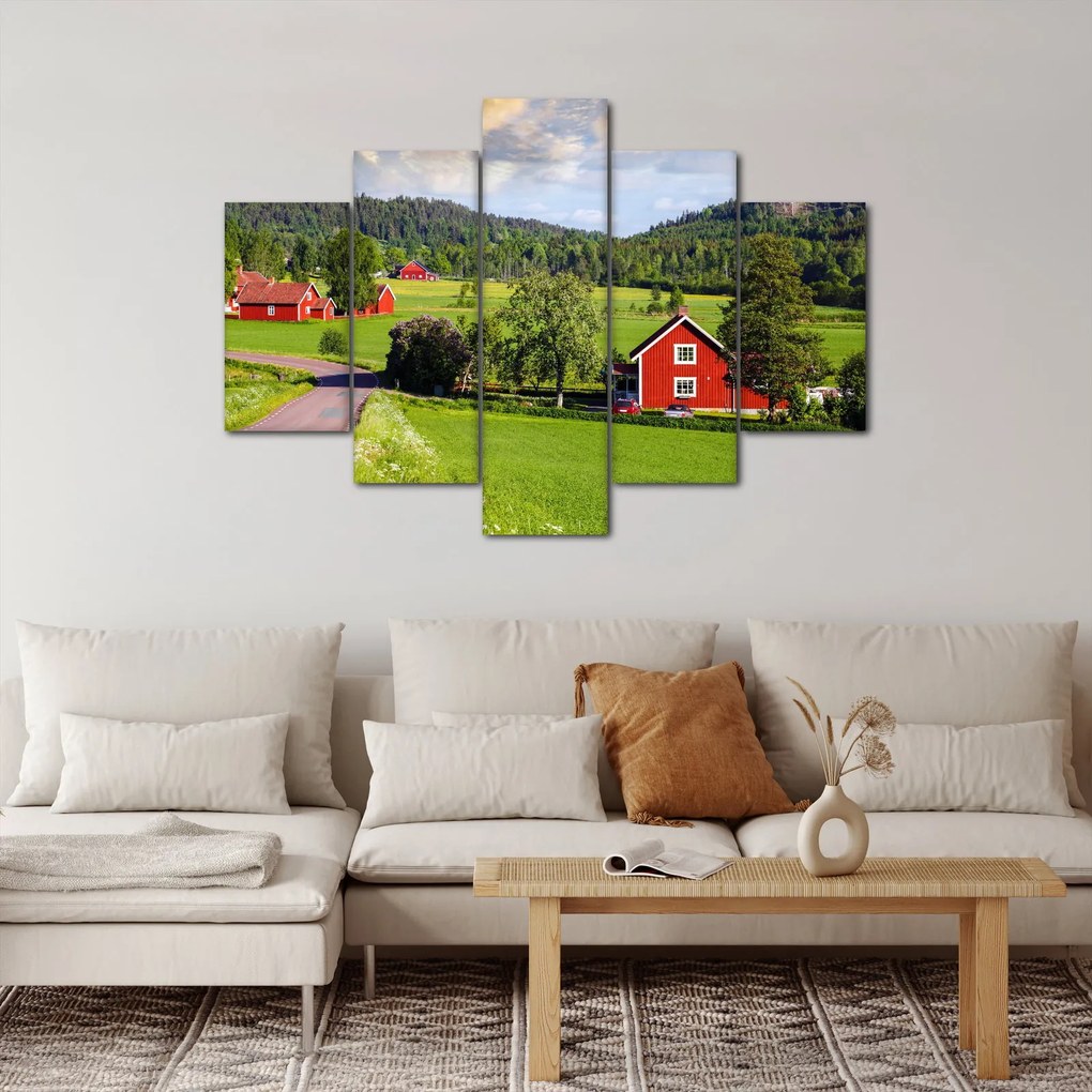 Vidéki kép (150x105 cm)